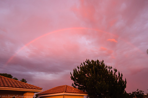 Rainbow at Sunset