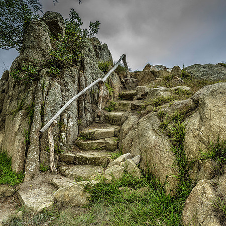 Steps to the Blue Tees